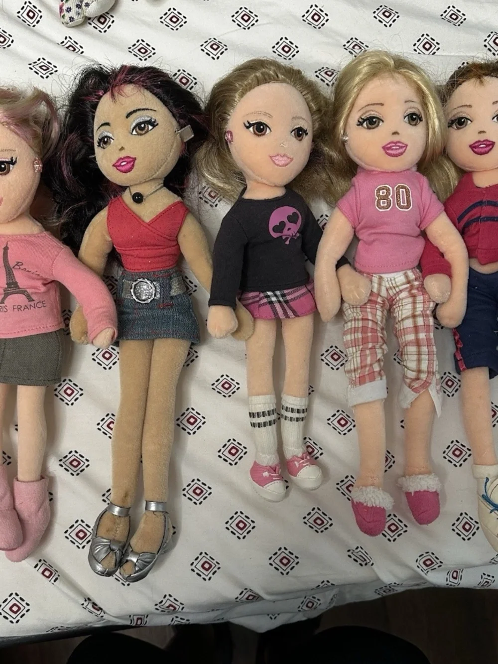 Ty Girlz Plush Dolls Poseable Retired Y2k 2000 style Kids Teens vintage Used Toy